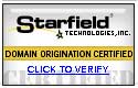 Domain Certified by Starfield Technologies Inc